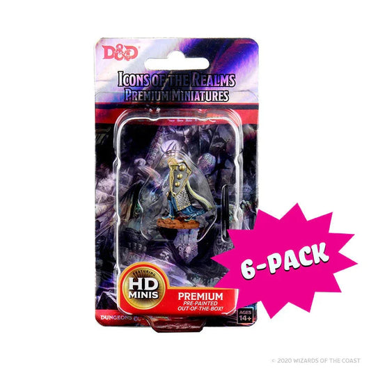 D&D Icons of the Realms: Premium Figures: Elf Male Cleric (Bundle of 6) (Unpainted)