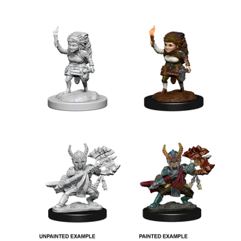 Female Halfling Fighter (Unpainted)