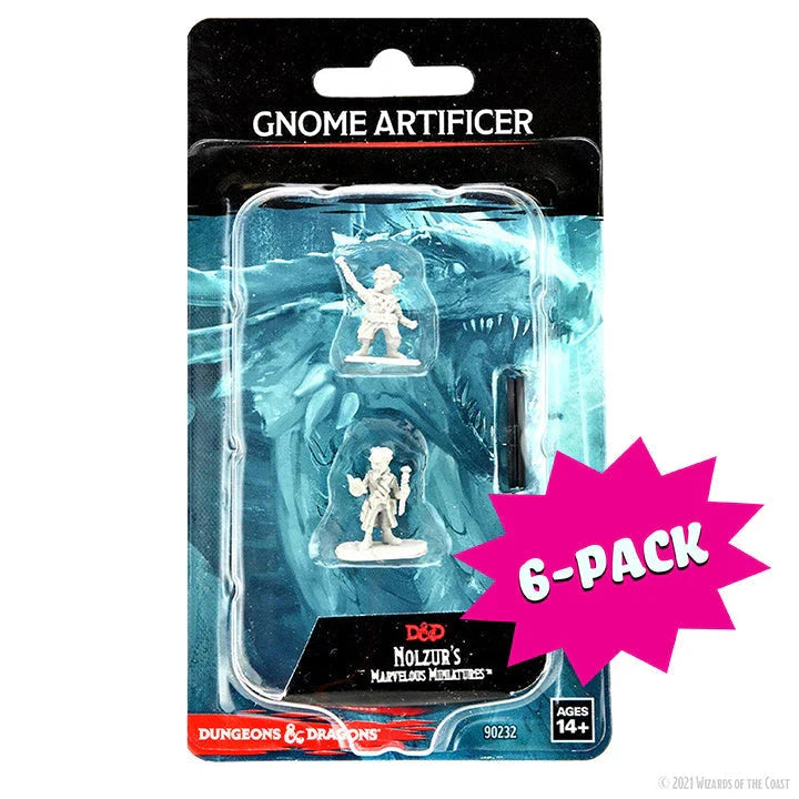 Gnome Artificer Male (Bundle of 6) (Unpainted)