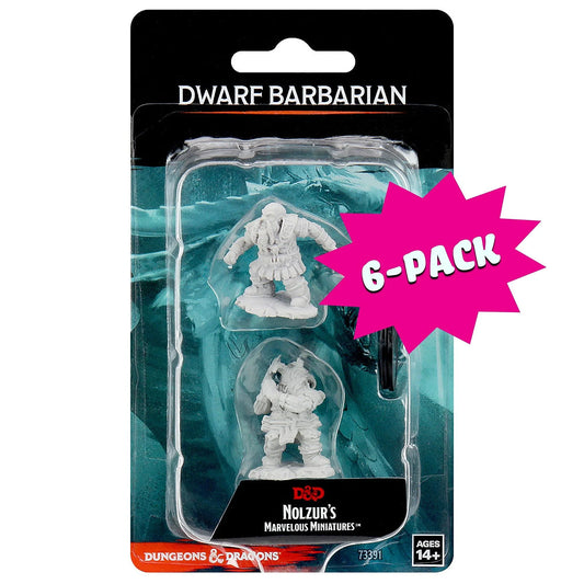 Male Dwarf Barbarian (Bundle of 6) (New in Box)