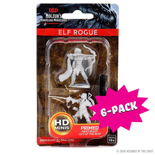 Male Elf Rogue (Bundle of 6) (Unpainted)