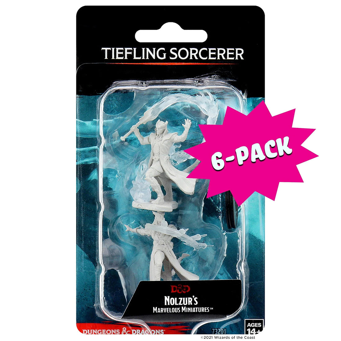 Tiefling Male Sorcerer (Bundle of 6) (Unpainted)
