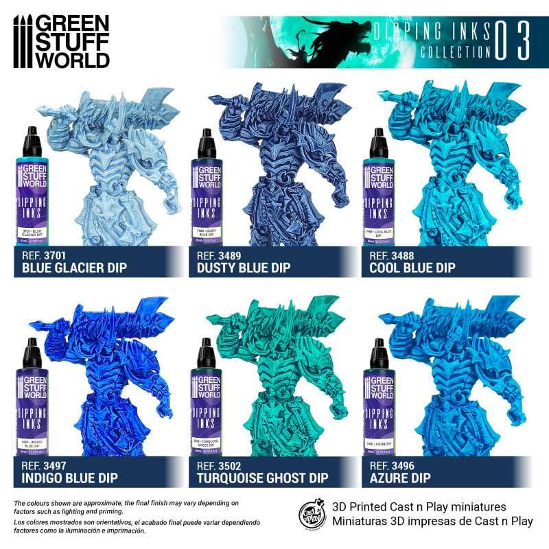 Green Stuff World Paint Set 11695 - Dipping Ink Contrast Paint Collection 03