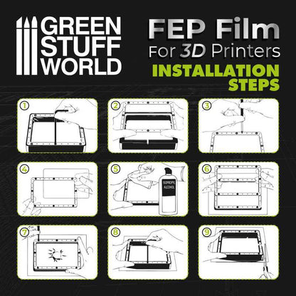Green Stuff World for Models & Miniatures FEP Film 200x140mm (pack of 2) 3078
