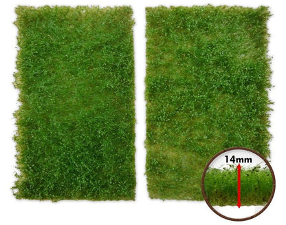 Green Stuff World Grass Mat Cutouts - Ponderosa Green Meadow 10338 - Cobbco