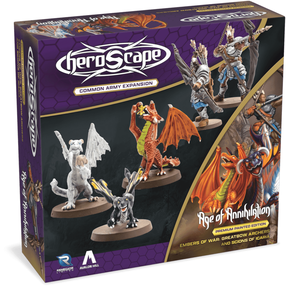 Greatbow Archers & Scions of Icaria Common Army Expansion (Embers of War) (Prepainted) (New in Box) from Heroscape