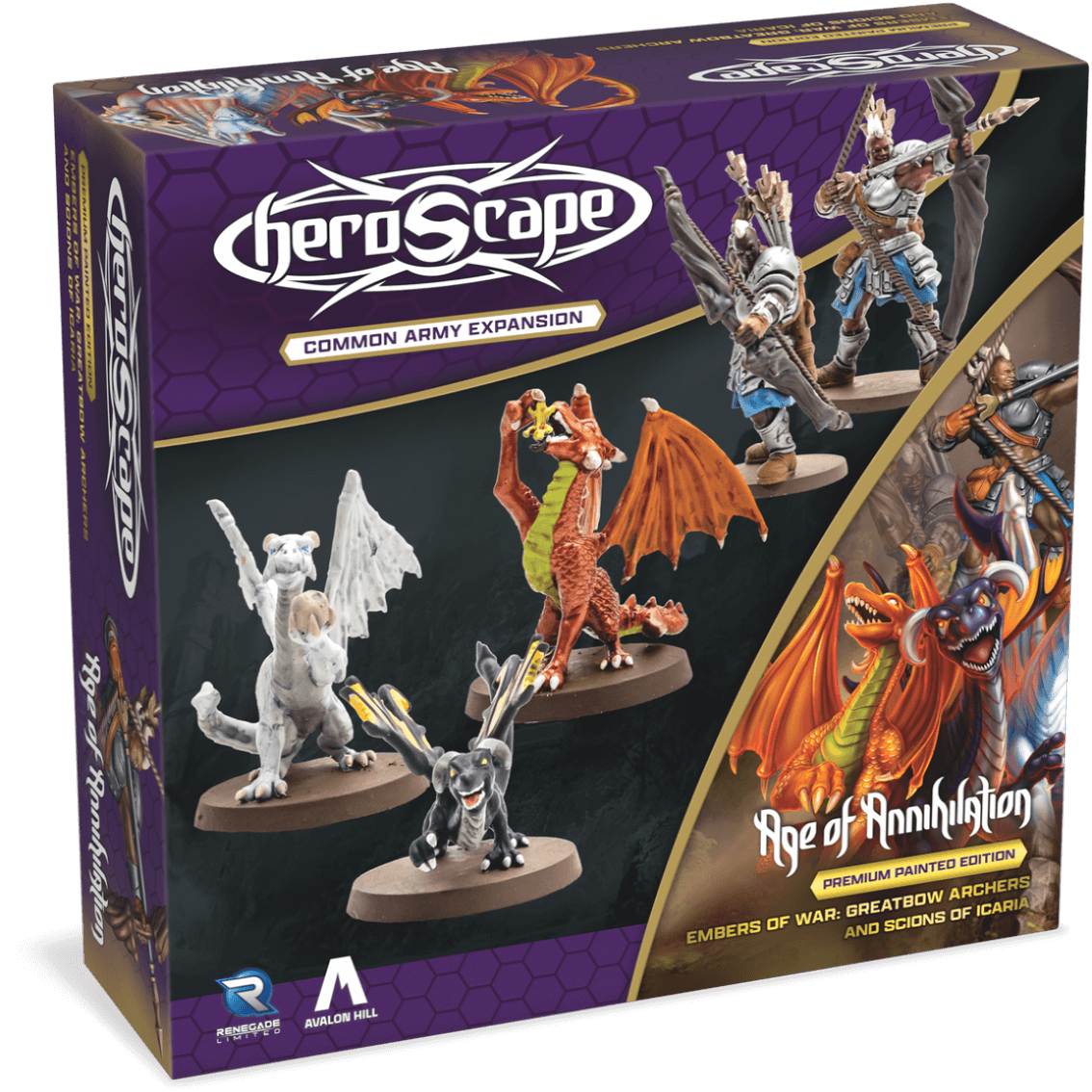 Greatbow Archers & Scions of Icaria Common Army Expansion (Embers of War) (Prepainted) (New in Box) from Heroscape