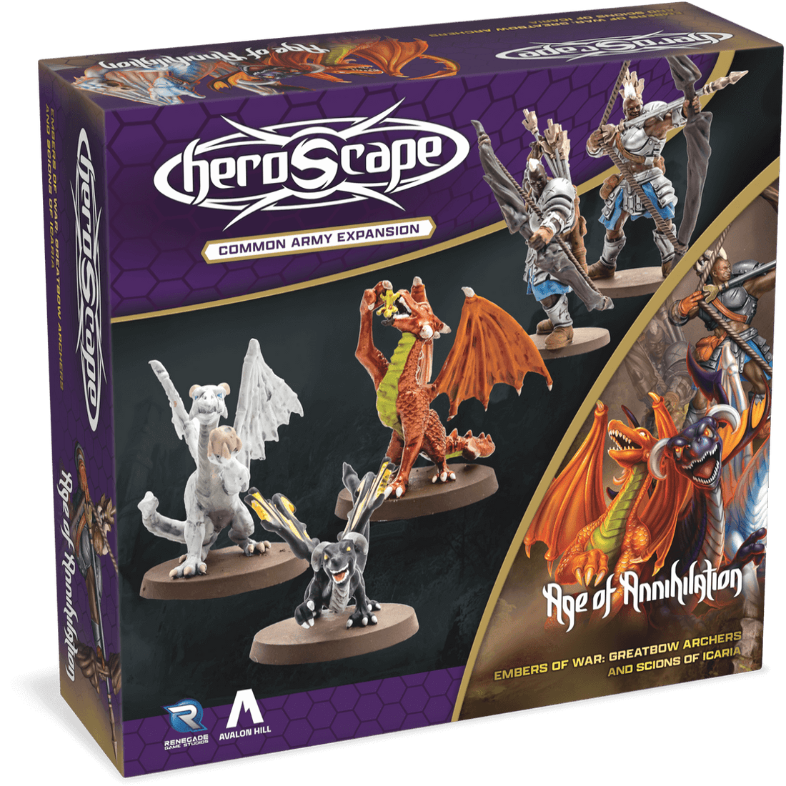 Greatbow Archers & Scions of Icaria Common Army Expansion (Embers of War) (Unpainted) (New in Box) from Heroscape