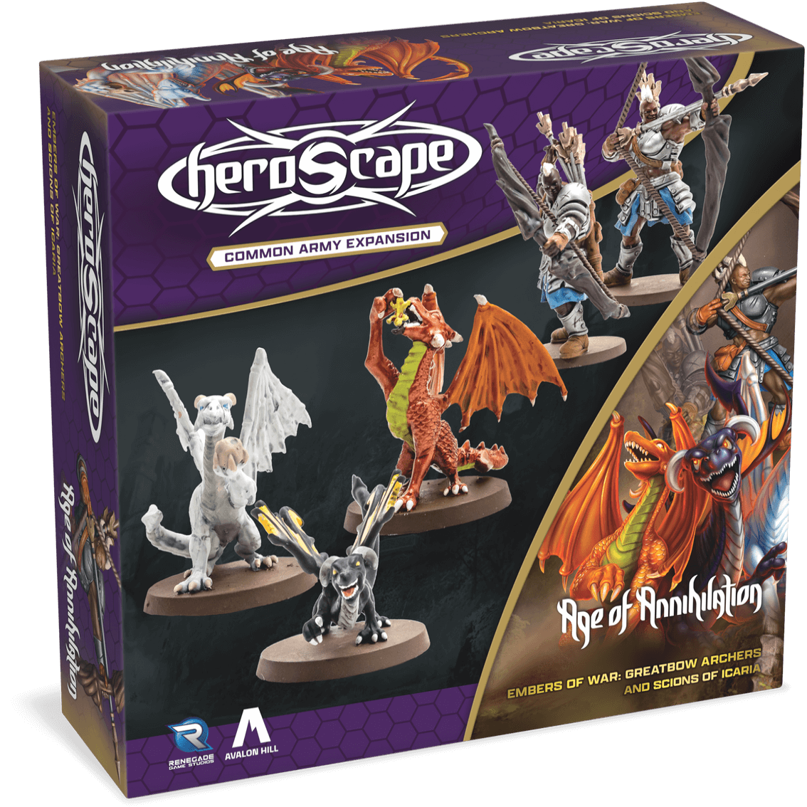 Greatbow Archers & Scions of Icaria Common Army Expansion (Embers of War) (Unpainted) (New in Box) from Heroscape