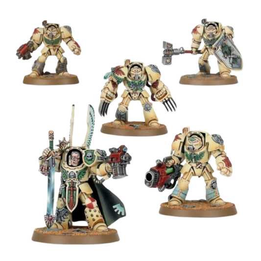 Deathwing Terminator Squad (Custom Painted) (Assembled) Warhammer 40k Miniature