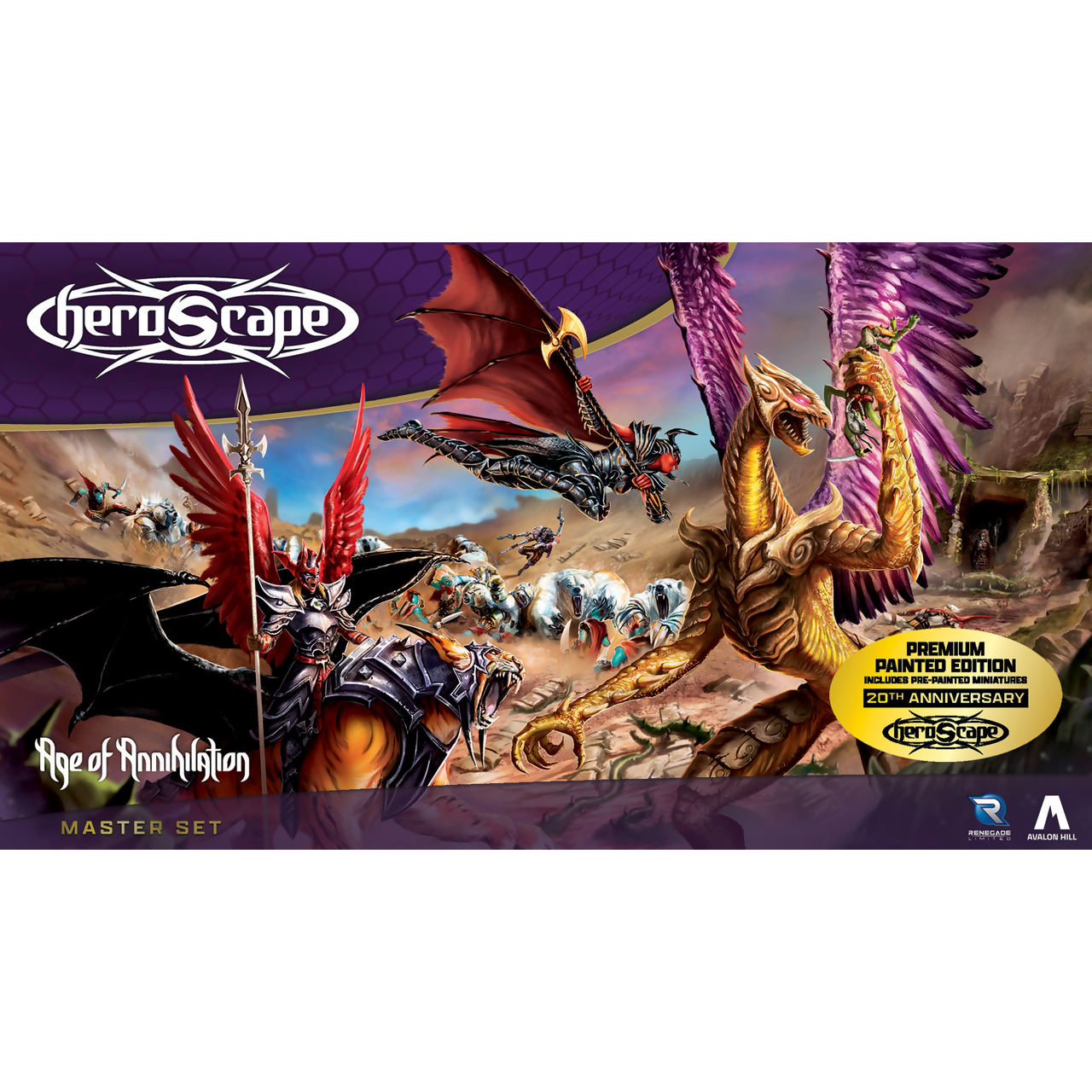 Age of Annihilation Master Set Premium Painted Edition Unpainted New in Box Heroscape Terrain Army Card