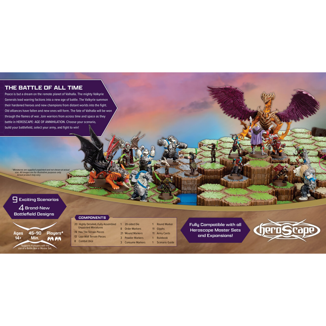Age of Annihilation Master Set unpainted new in box heroscape miniature on Wargame Trader