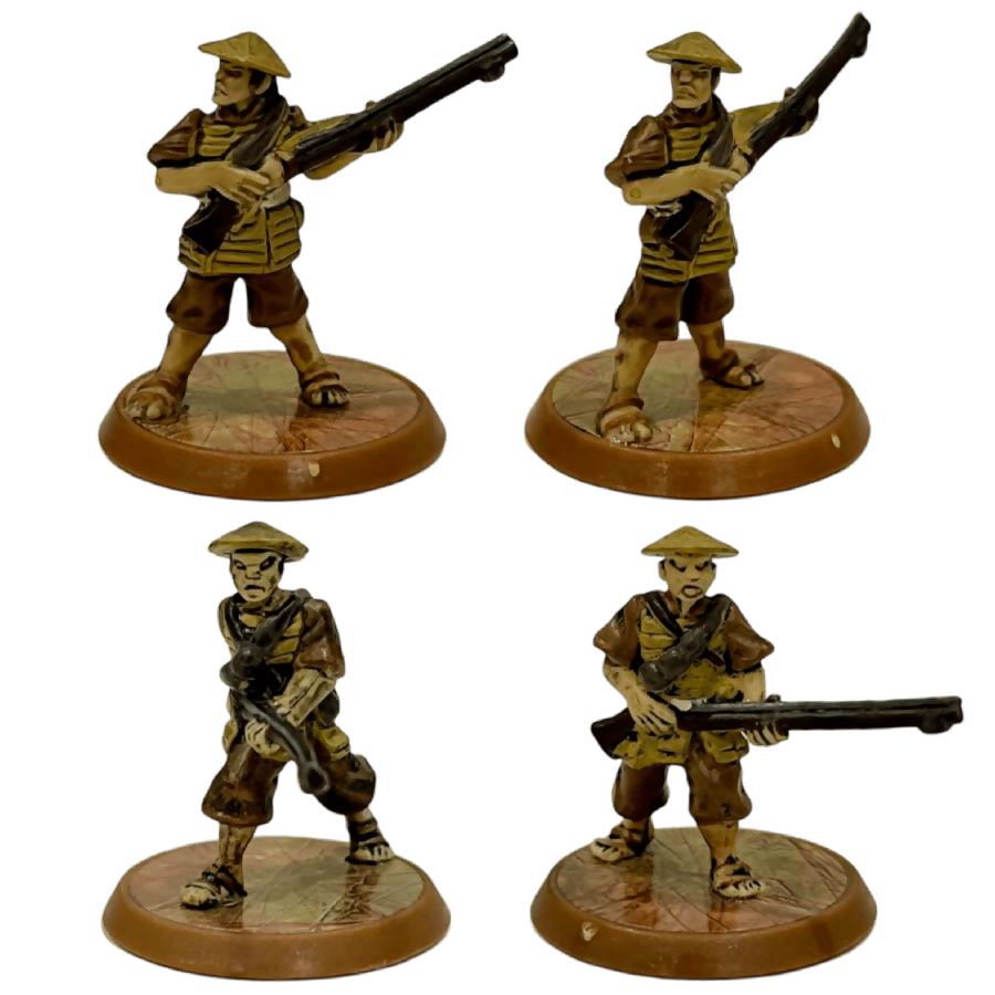 Ashigaru Harquebus Prepainted Heroscape Miniatures Squad