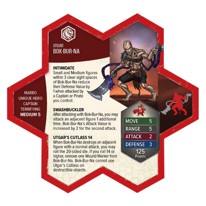 Bok-Bur-Na Prepainted Miniature's Army Card From Heroscape Age of Annihilation Battle Box: Battle for the Wellspring on Wargame Trader