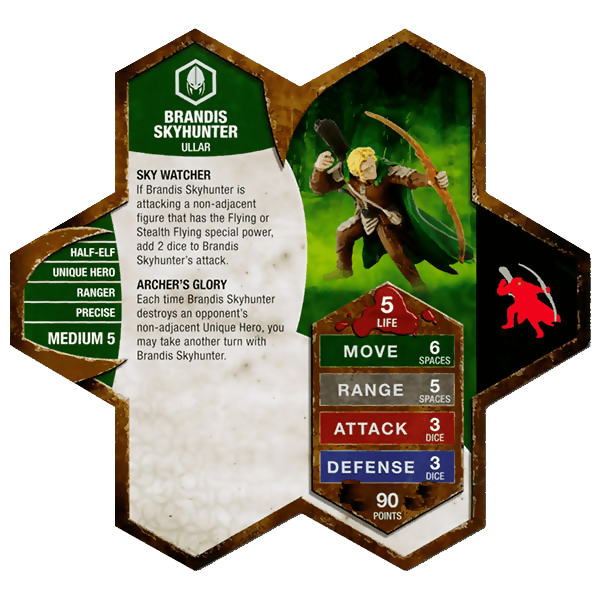 Brandis Skyhunter Prepainted Heroscape Miniature Army Card