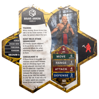Brave Arrow Prepainted Heroscape Miniature Army Card