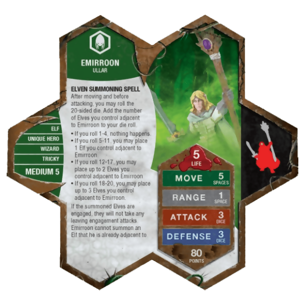 Emirroon Prepainted Miniature's Army Card From Heroscape Expansion Set: Defenders of Kinsland (Wave 8) on Wargame Trader