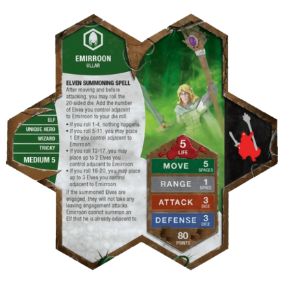 Emirroon Prepainted Miniature's Army Card From Heroscape Expansion Set: Defenders of Kinsland (Wave 8) on Wargame Trader