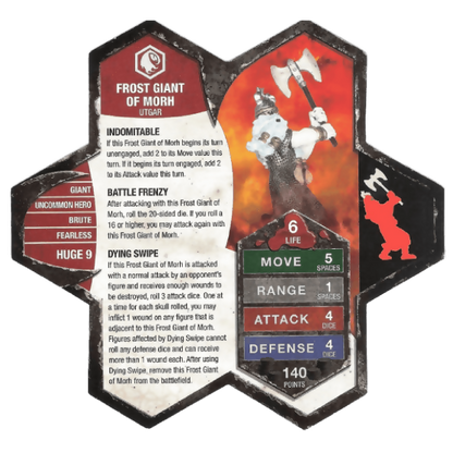 Frost Giant of Morh Prepainted Heroscape Miniature Army Card