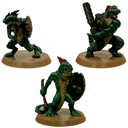 Greenscale Warriors Prepainted Heroscape Miniatures Squad