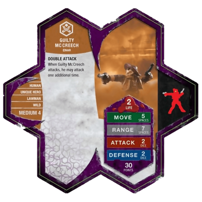 Guilty Mccreech Prepainted Heroscape Miniature Army Card