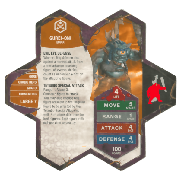 Gurei Oni Prepainted Heroscape Miniature Army Card