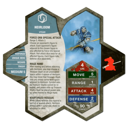 Heirloom Prepainted Miniature's Army Card From Heroscape Expansion Set: Warriors of Eberron (Wave D2) on Wargame Trader
