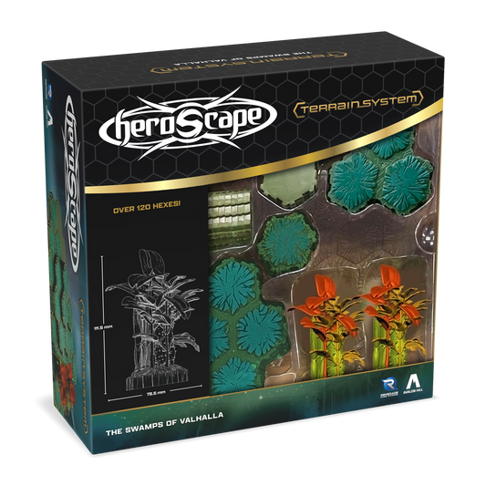 Heroscape The Swamps of Valhalla Terrain Expansion unpainted new in box heroscape terrain on Wargame Trader
