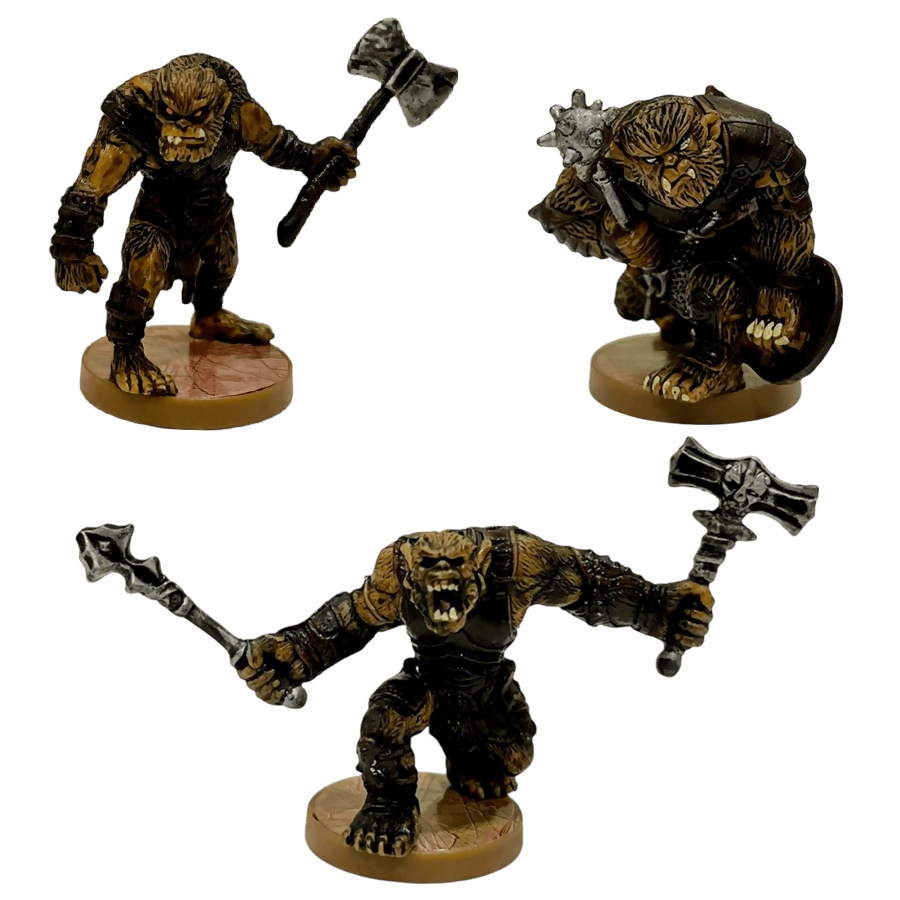 Horned Skull Brutes prepainted heroscape miniatures on Wargame Trader