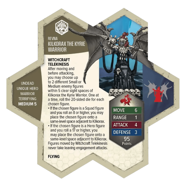 Kilkorax the Kyrie Warrior Army Card From Revna's Rebuke on Wargame Trader