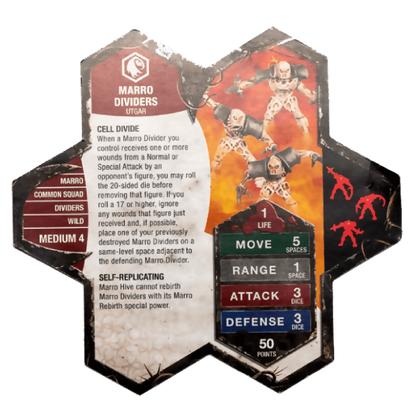 Marro Dividers Army Card From Heroscape Expansion Set: Blackmoon's Siege (Wave 9) on Wargame Trader