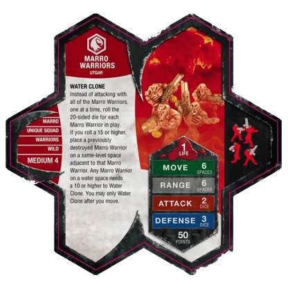 Marro Warriors Army Card From Heroscape Master Set: Rise of the Valkyrie on Wargame Trader