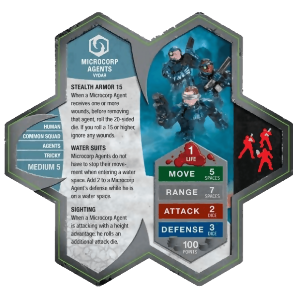 Microcorp Agents Prepainted Miniatures' Army Card From Heroscape Expansion Set: Jandar's Oath (Wave 3) on Wargame Trader