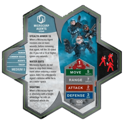 Microcorp Agents Prepainted Miniatures' Army Card From Heroscape Expansion Set: Jandar's Oath (Wave 3) on Wargame Trader