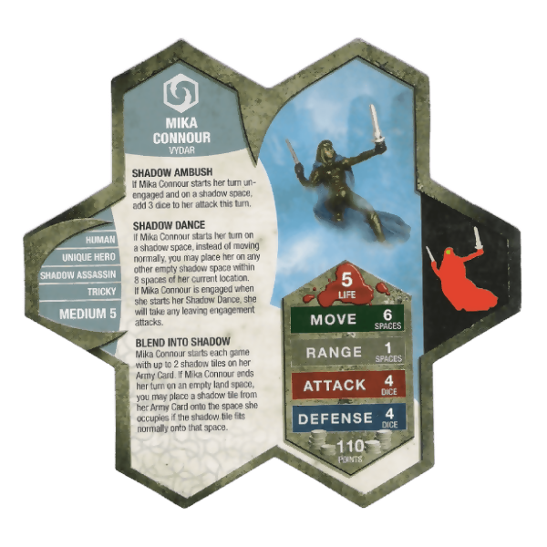 Mika Connour Prepainted Heroscape Miniature Army Card