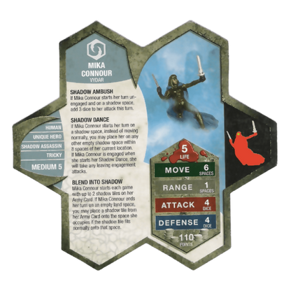 Mika Connour Prepainted Heroscape Miniature Army Card