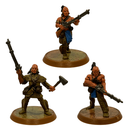 Mohican River Tribe Prepainted Miniatures From Heroscape Expansion Set: Blackmoon's Siege