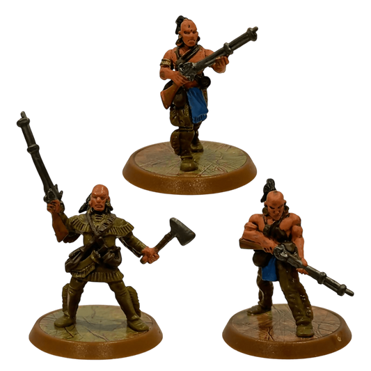 Mohican River Tribe Prepainted Miniatures From Heroscape Expansion Set: Blackmoon's Siege