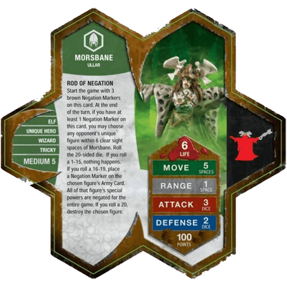 Morsbane Prepainted Heroscape Miniature Army Card