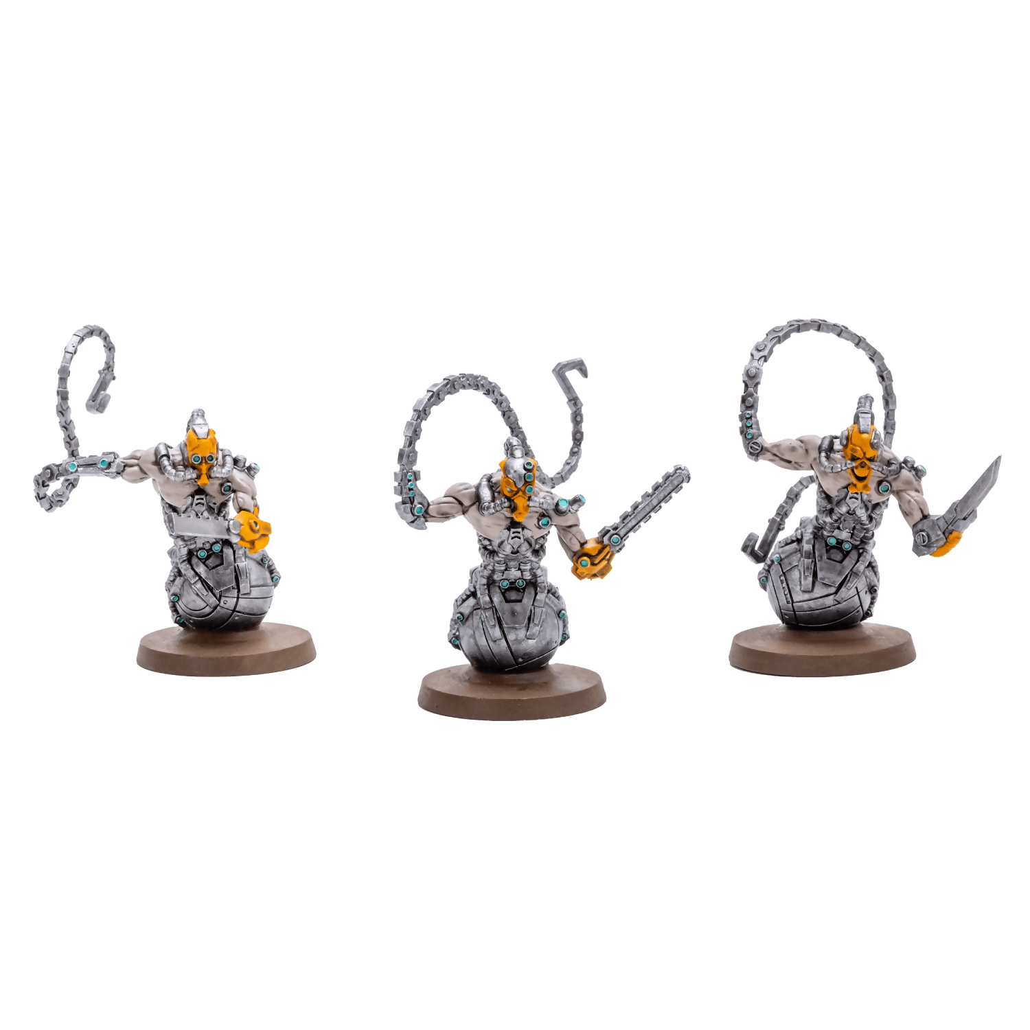 Necrotech Wraithriders Custom Painted Miniatures From Heroscape: Revna's Rebuke on Wargame Trader