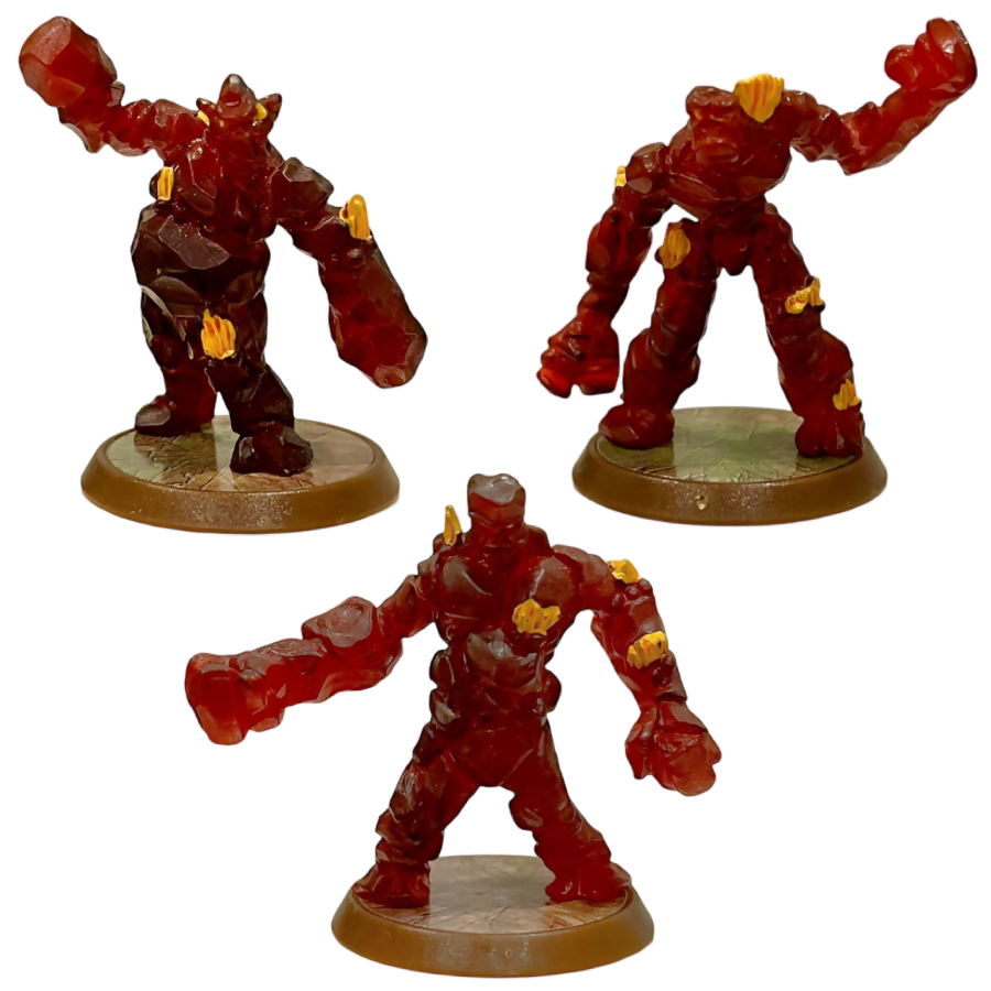 Obsidian Guards Prepainted Miniature From Heroscape Expansion Set: Volcarren Wasteland (Wave 2.5) on Wargame Trader
