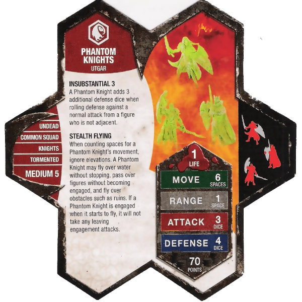 Phantom Knights Prepainted Heroscape Miniature