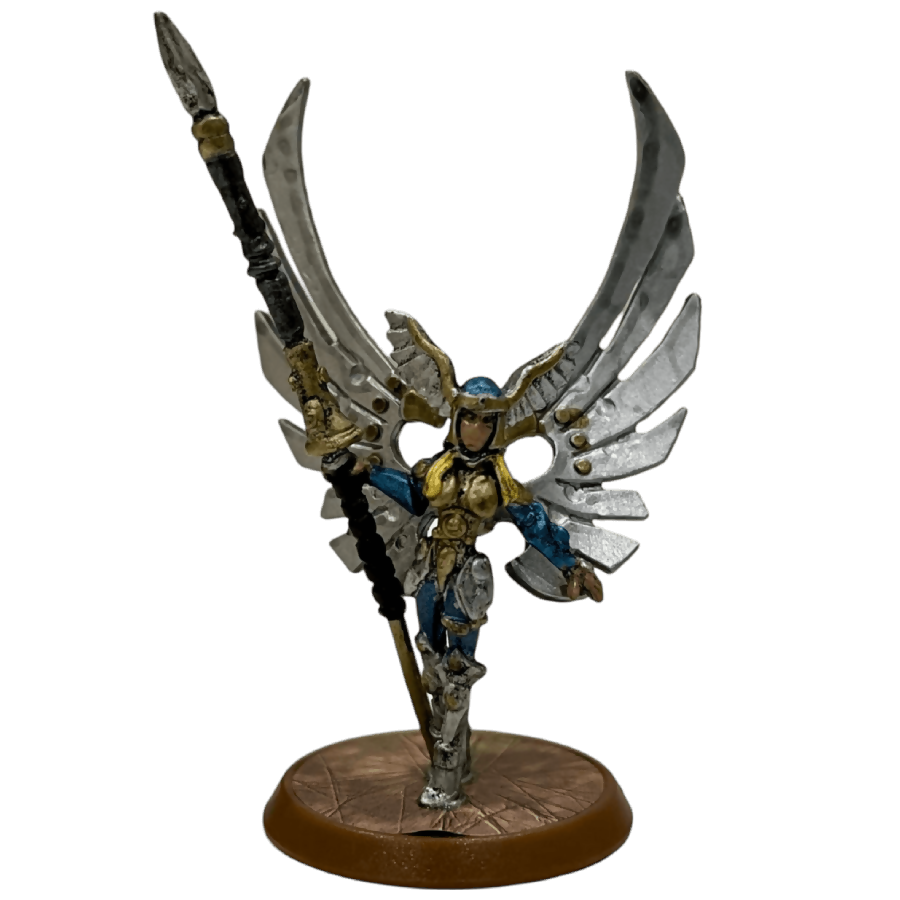 Raelin the Kyrie Warrior Prepainted Miniature From Heroscape Master Set: Swarm Of The Marro on Wargame Trader