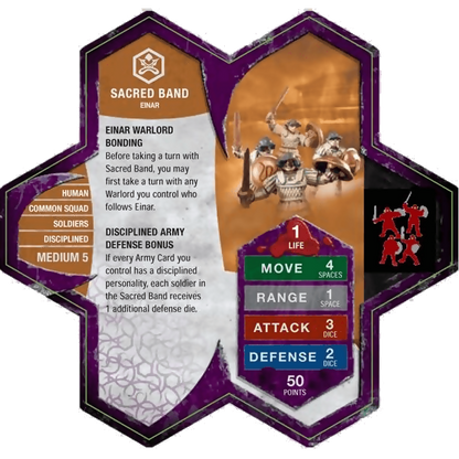 Sacred Band prepainted heroscape miniatures on Wargame Trader