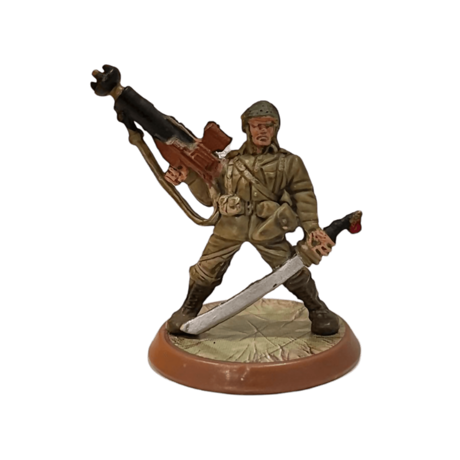 Sgt. Drake Alexander Prepainted Miniature From Heroscape Master Set: Rise of the Valkyrie on Wargame Trader