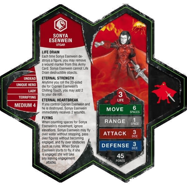 Sonya Esenwein Prepainted Heroscape Miniature Army Card