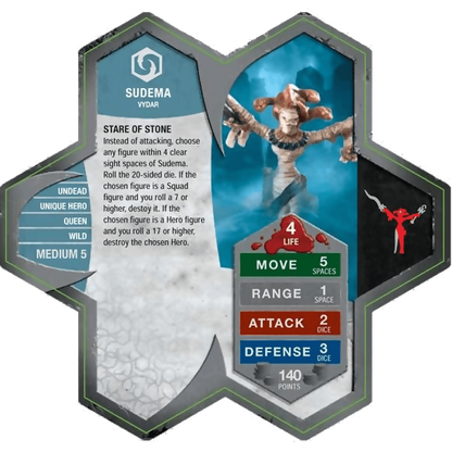 Sudema Prepainted Heroscape Miniature Army Card
