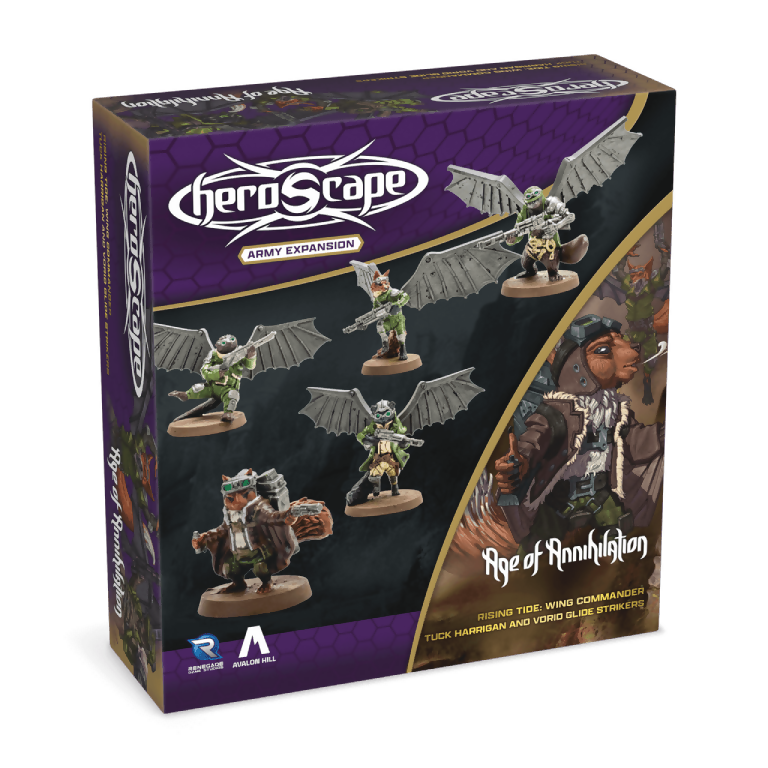 Wing Commander Tuck Harrington & Vorid Glide Strikers Unpainted Miniatures From Heroscape Rising Tide