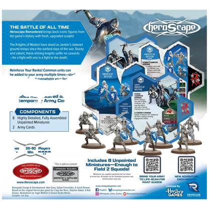 Knights of Weston (Remastered) Army Expansion (Unpainted) (New in Box)