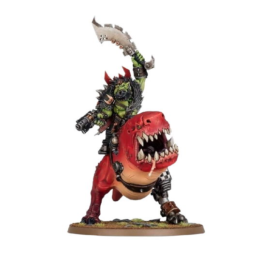 Beastboss on Squigosaur (Unpainted) (Assembled) From Warhammer 40k on Wargame Trader